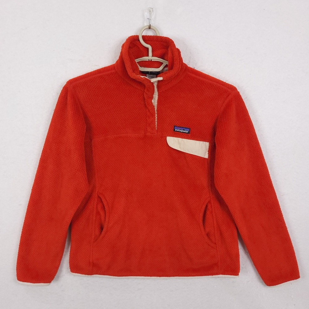 Patagonia Re-Tool Snap-T Fleece Pullover Red Large Polartec 25442